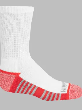 Boys' Sport Crew Socks, 10 Pack