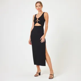 Camille Midi Dress - Black