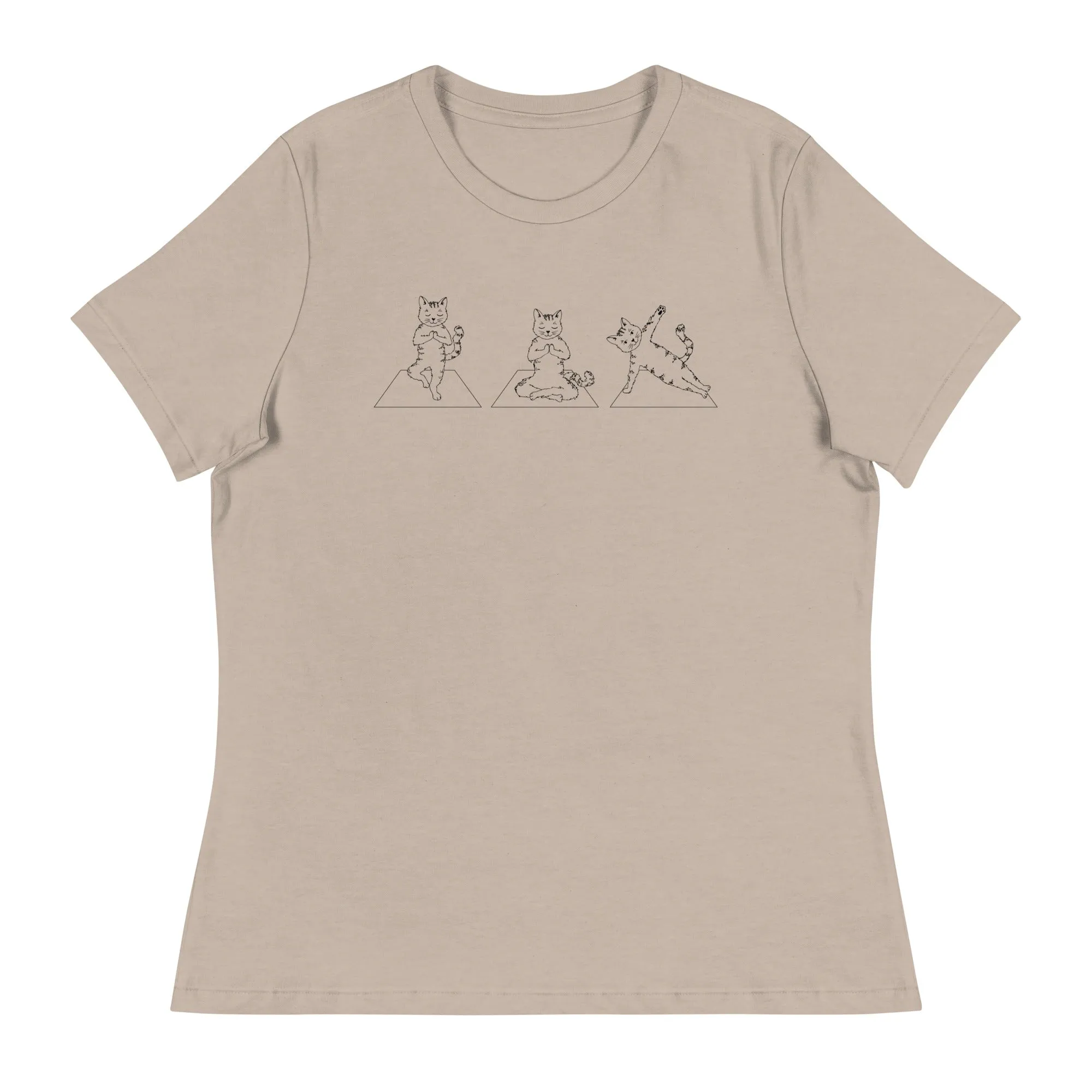 Cat Yoga Pose Relaxed T-Shirt