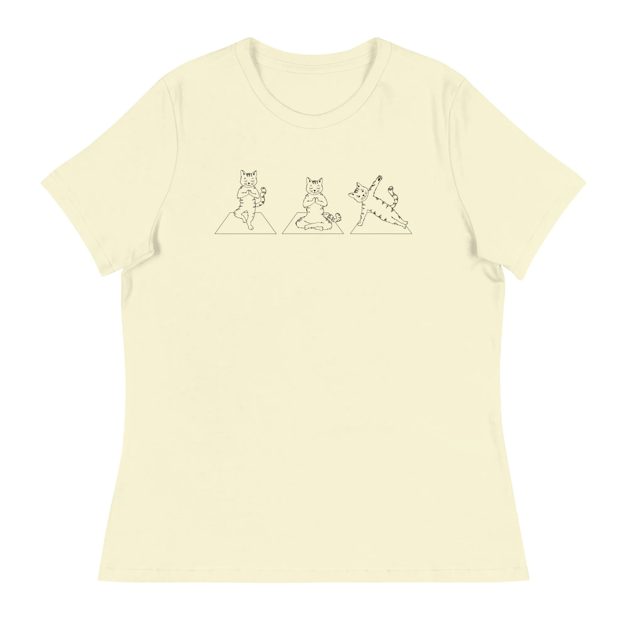 Cat Yoga Pose Relaxed T-Shirt