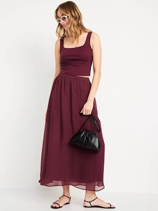 Chiffon Maxi Skirt