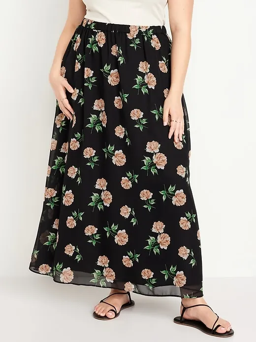 Chiffon Maxi Skirt