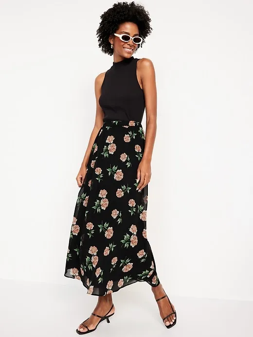 Chiffon Maxi Skirt