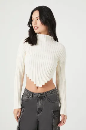 Cropped Turtleneck Sweater