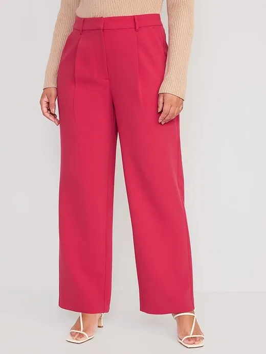 Extra High-Waisted Taylor Wide-Leg Trouser Pants