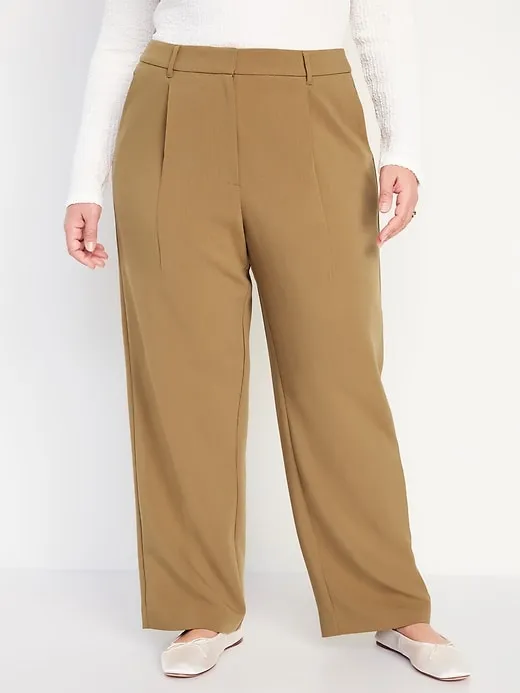 Extra High-Waisted Taylor Wide-Leg Trouser Pants