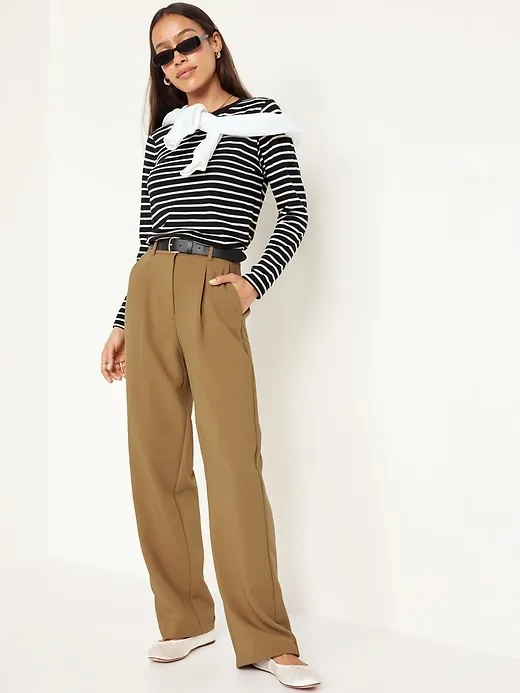 Extra High-Waisted Taylor Wide-Leg Trouser Pants