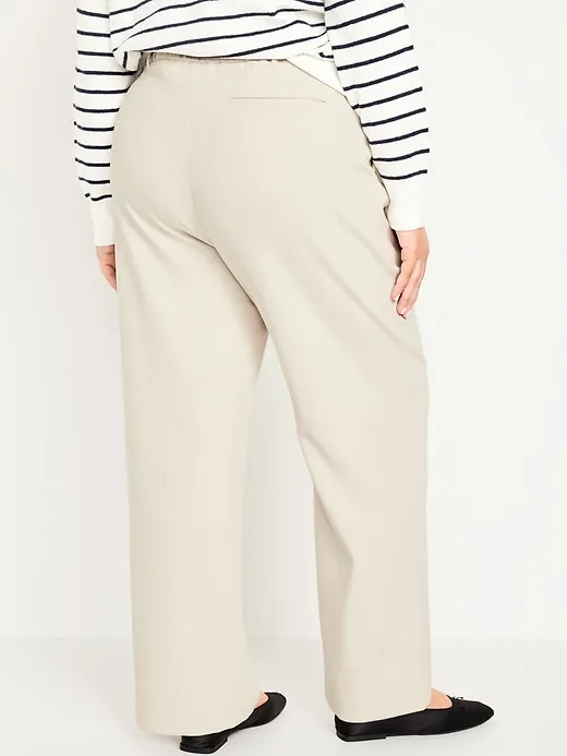 Extra High-Waisted Taylor Wide-Leg Trouser Pants