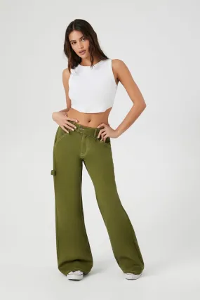 High-Rise Wide-Leg Utility Pants