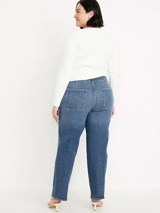 High-Waisted OG Loose Utility Jeans