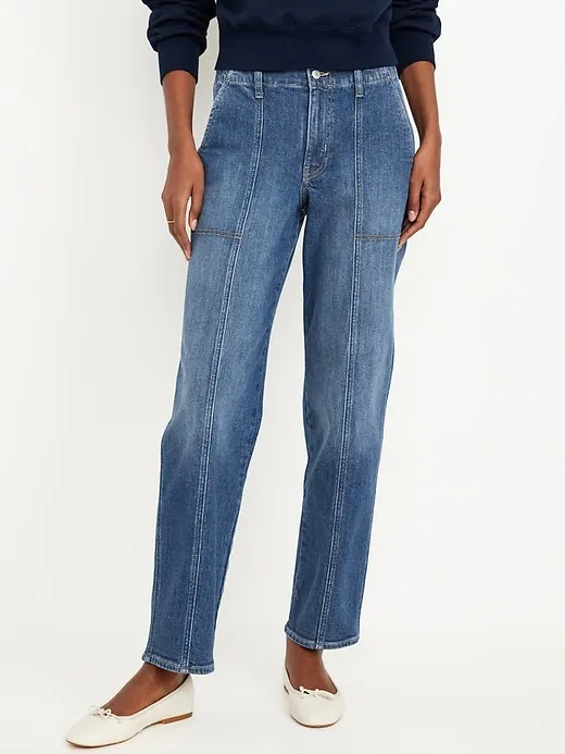 High-Waisted OG Loose Utility Jeans