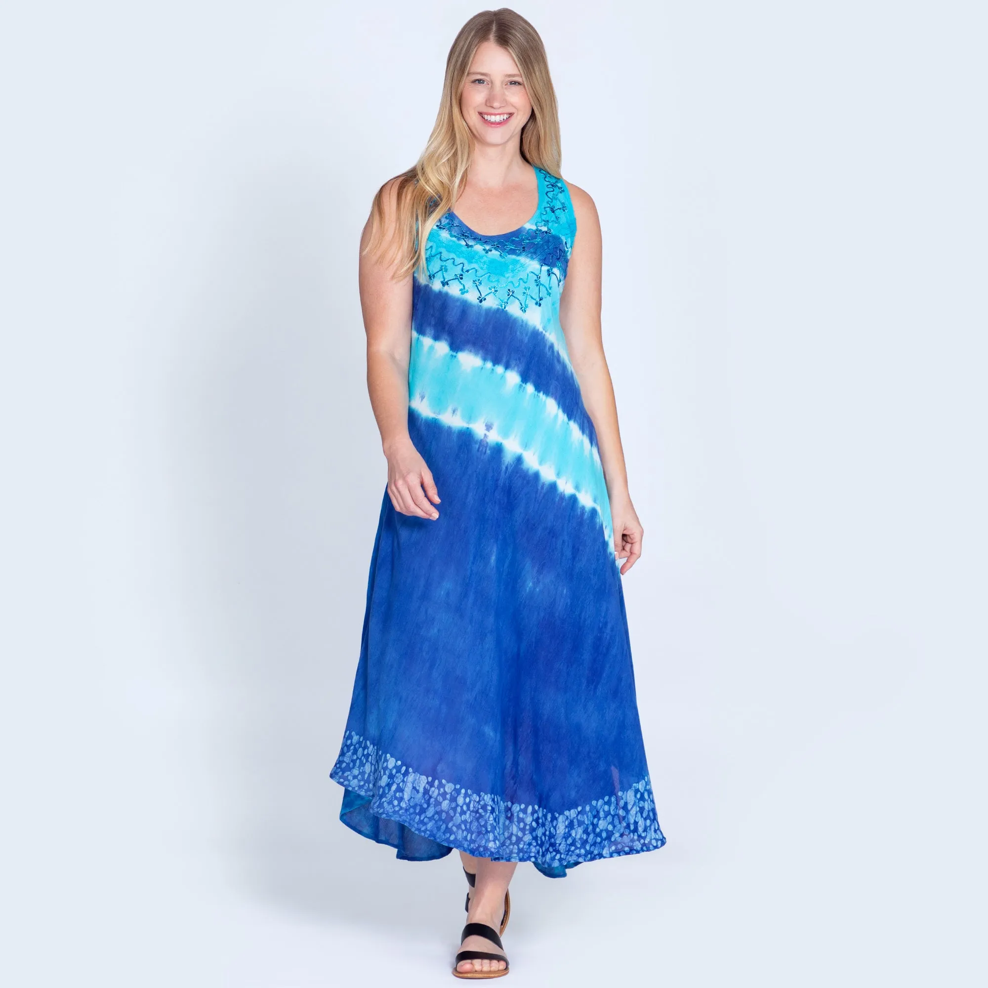 Just My Stripe Tie-Dye Long Dress | Fair Trade