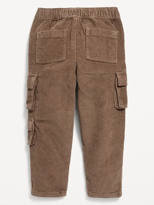 Loose Corduroy Cargo Pants for Toddler Boys