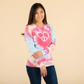 Paw Peace Tie-Dye Long Sleeve Tee