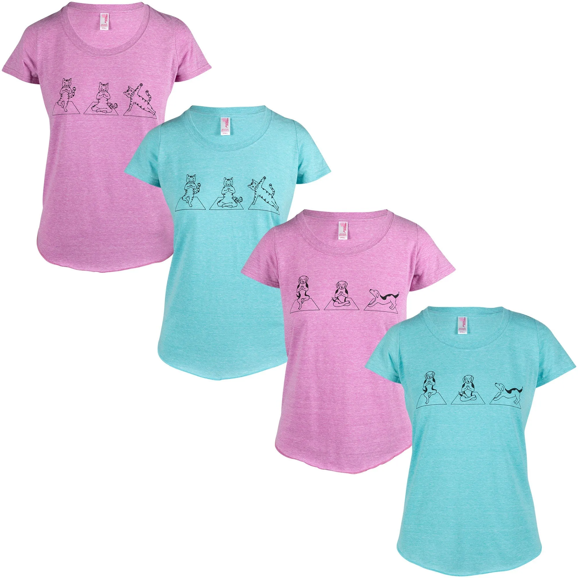 Pet Yoga Pose Soft Wash T-Shirt