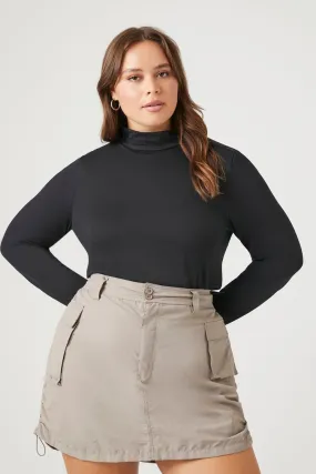 Plus Size Mock Neck Top