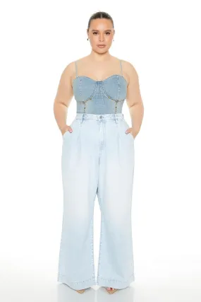 Plus Size Wide-Leg Jeans