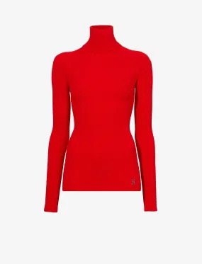 Proenza Schouler Fox Top In Matte Viscose Rib - Red