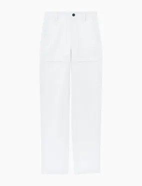 Proenza Schouler White Label Sydnor Pants in Rumpled Cotton - White