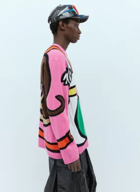 Walter Van Beirendonck Viper Wool Knit Sweater