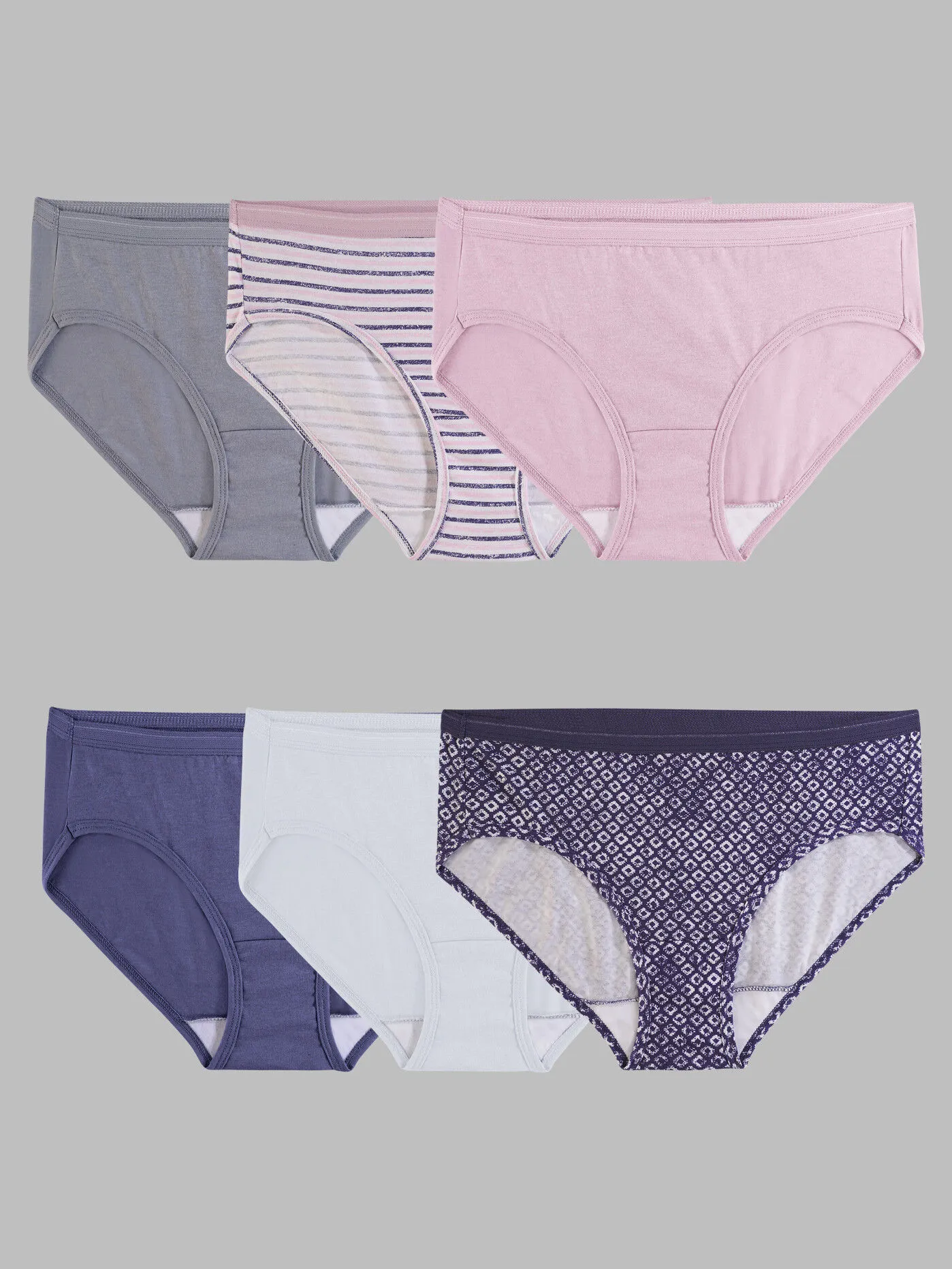 Women's Hipster Panty, Assorted 6 Pack